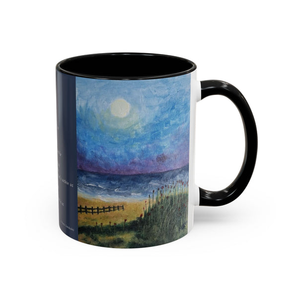 I Am From Poem and Scenic Art Mug (Milky Way Galaxy & Sunrise Beach)