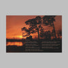 Except Yours - Canvas Gallery Wrap with Lake Sunset Photo and Poem