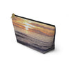 Floating - Accessory Pouch, T-bottom with Poem on Wrapped Sunset Image