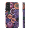 Artistic Phone Case - Painting of Fruits and Purple Lily Flowers