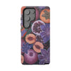 Artistic Phone Case - Painting of Fruits and Purple Lily Flowers