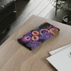 Artistic Phone Case - Painting of Fruits and Purple Lily Flowers