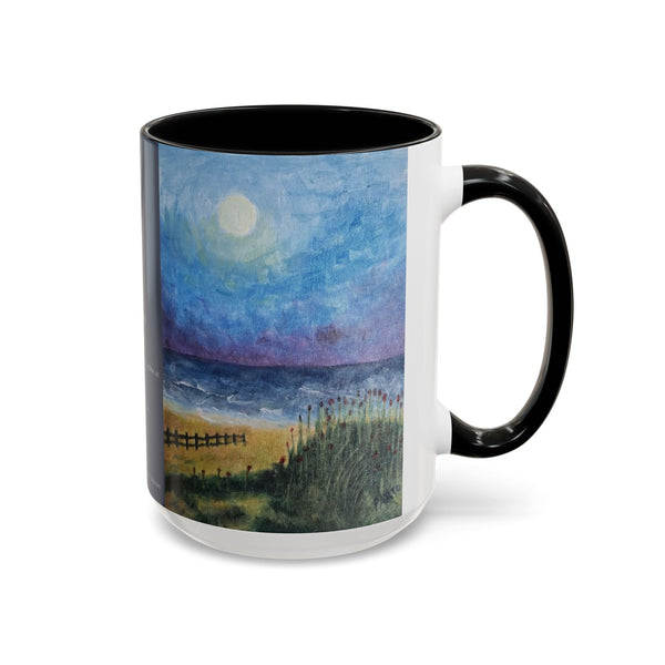 I Am From Poem and Scenic Art Mug (Milky Way Galaxy & Sunrise Beach)