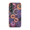 Artistic Phone Case - Painting of Fruits and Purple Lily Flowers