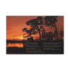 Except Yours - Canvas Gallery Wrap with Lake Sunset Photo and Poem