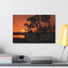 Except Yours - Canvas Gallery Wrap with Lake Sunset Photo and Poem