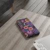 Artistic Phone Case - Painting of Fruits and Purple Lily Flowers