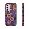 Artistic Phone Case - Painting of Fruits and Purple Lily Flowers