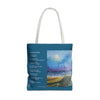 I Am A Piece Of A Whole - Tote Bag with Poem and Seaside Painting