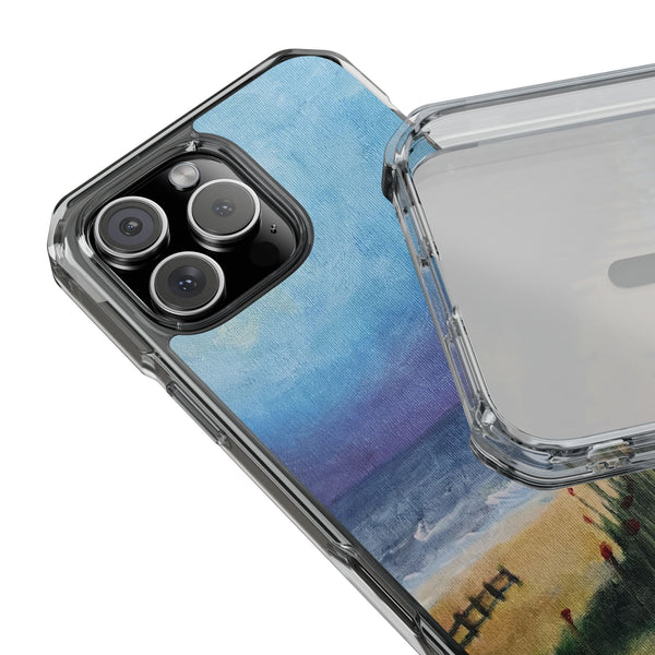 MagSafe Compatible iPhone Case - Seaside Trail Painting