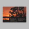 Lake Sunset Photo and Except Yours Poem on Canvas Gallery Wrap