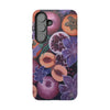 Artistic Phone Case - Painting of Fruits and Purple Lily Flowers