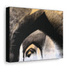 Canvas print of Let go poem on photo design of an archway echo