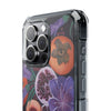 MagSafe Compatible iPhone Case - Fruits and Purple Lily Flowers Painting
