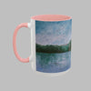 Wondering By The Lake-Mossy Lake Painting Mug Inside and Handle Colors