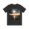 Floating - Short Sleeve Tee- Poem on Ocean Sunset Images on Both Sides