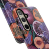 Artistic Phone Case - Painting of Fruits and Purple Lily Flowers