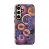 Artistic Phone Case - Painting of Fruits and Purple Lily Flowers