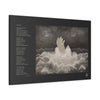 Let Me Be - Canvas Gallery Wrap with Poem and Hand from Ocean Painting