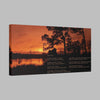 Except Yours - Canvas Gallery Wrap with Lake Sunset Photo and Poem