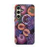 Artistic Phone Case - Painting of Fruits and Purple Lily Flowers