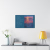 Wondering By The Lake - Canvas Gallery Wrap with Poem and Lake Painting