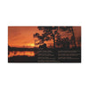 Except Yours - Canvas Gallery Wrap with Lake Sunset Photo and Poem