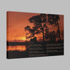 Lake Sunset Photo and Except Yours Poem on Canvas Gallery Wrap