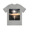 Floating - Short Sleeve Tee- Poem on Ocean Sunset Images on Both Sides