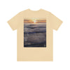 Floating - Short Sleeve Tee- Poem on Ocean Sunset Images on Both Sides