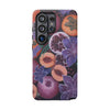 Artistic Phone Case - Painting of Fruits and Purple Lily Flowers