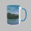 Wondering By The Lake-Mossy Lake Painting Mug Inside and Handle Colors