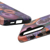 Artistic Phone Case - Painting of Fruits and Purple Lily Flowers