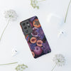 Artistic Phone Case - Painting of Fruits and Purple Lily Flowers