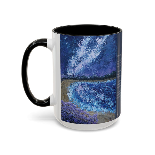I Am From Poem and Scenic Art Mug (Milky Way Galaxy & Sunrise Beach)