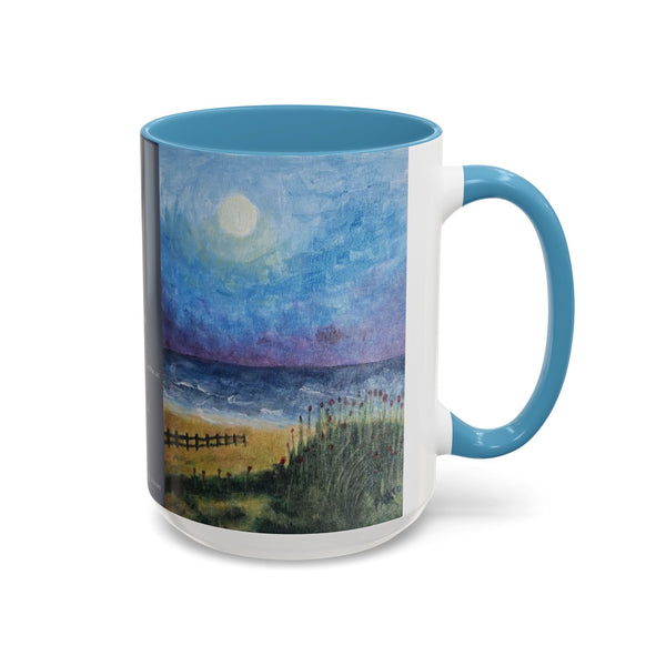 I Am From Poem and Scenic Art Mug (Milky Way Galaxy & Sunrise Beach)