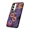 Artistic Phone Case - Painting of Fruits and Purple Lily Flowers