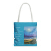 I Am A Piece Of A Whole - Tote Bag with Poem and Seaside Painting