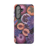 Artistic Phone Case - Painting of Fruits and Purple Lily Flowers