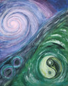 Painting - Galaxy and Life in Balance through Infinity