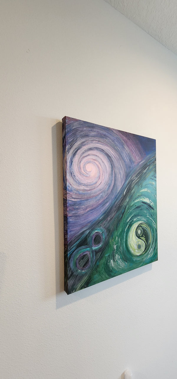 Painting - Galaxy and Life in Balance through Infinity