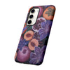 Artistic Phone Case - Painting of Fruits and Purple Lily Flowers