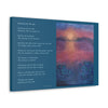 Wondering By The Lake - Canvas Gallery Wrap with Poem and Lake Painting