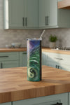 Stainless Steel Tumbler- Galaxy Yin Yang Art Eternity Balance, 20oz