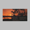 Except Yours - Canvas Gallery Wrap with Lake Sunset Photo and Poem