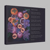 Abundance Fruits and Flowers Canvas Gallery Wrap with Moments Are Passing poem