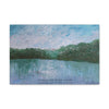 Wondering By The Lake - Mossy Lake Painting Canvas Gallery Wrap