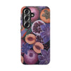 Artistic Phone Case - Painting of Fruits and Purple Lily Flowers