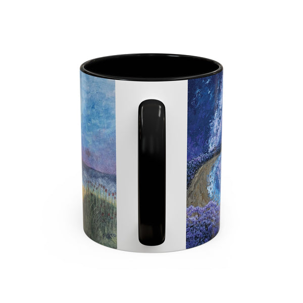 I Am From Poem and Scenic Art Mug (Milky Way Galaxy & Sunrise Beach)