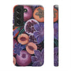 Artistic Phone Case - Painting of Fruits and Purple Lily Flowers